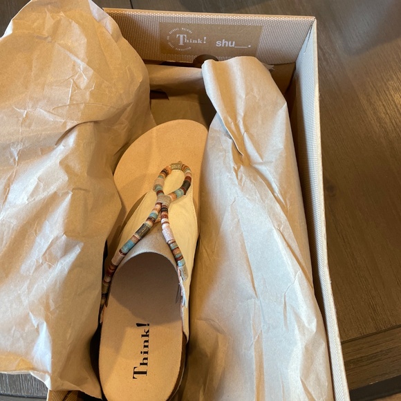 Think! Women’s Julia Sandals - Ivory - Size 40 (U.S. 9-9.5) - Picture 5 of 6